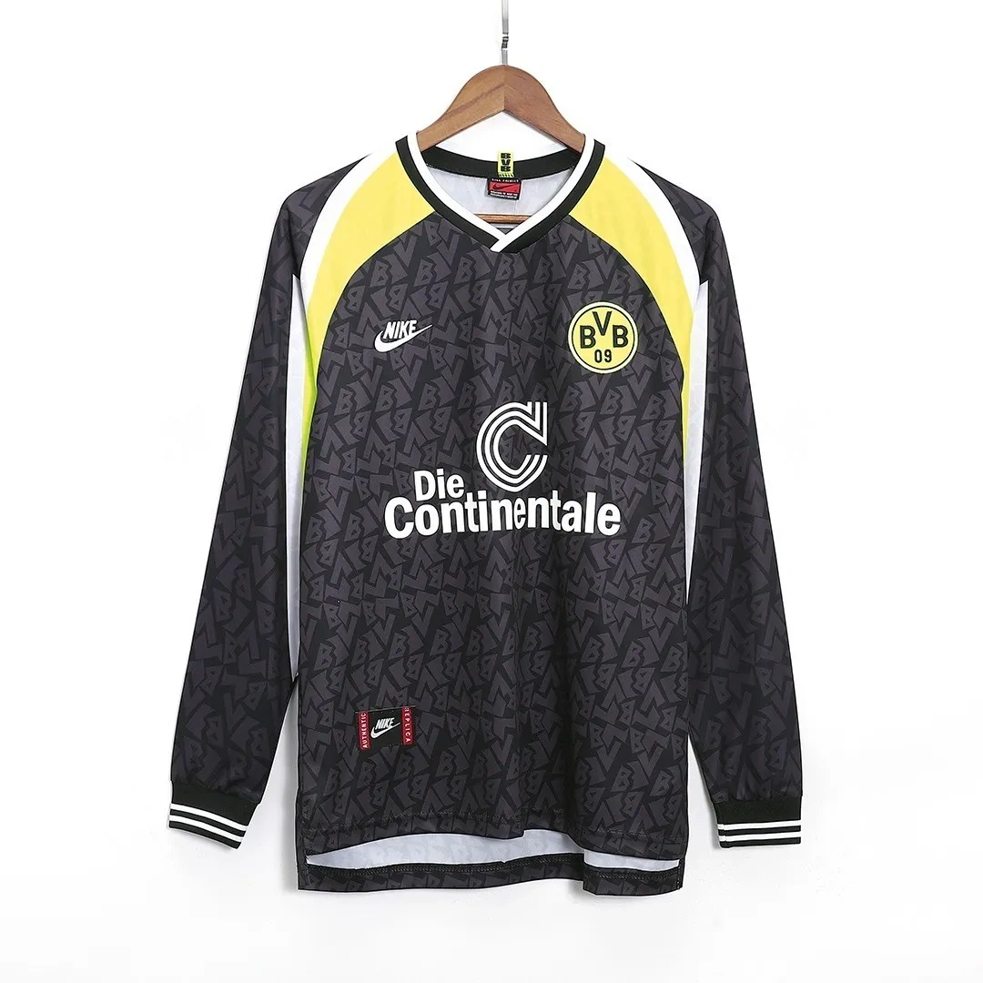 Camisa Borussia Dortmund 1995/96 Away - Retrô - Manga Longa