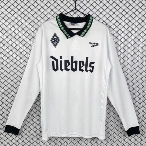 Camisa Borussia Mönchengladbach 1995/96 Home - Retrô - Manga Longa
