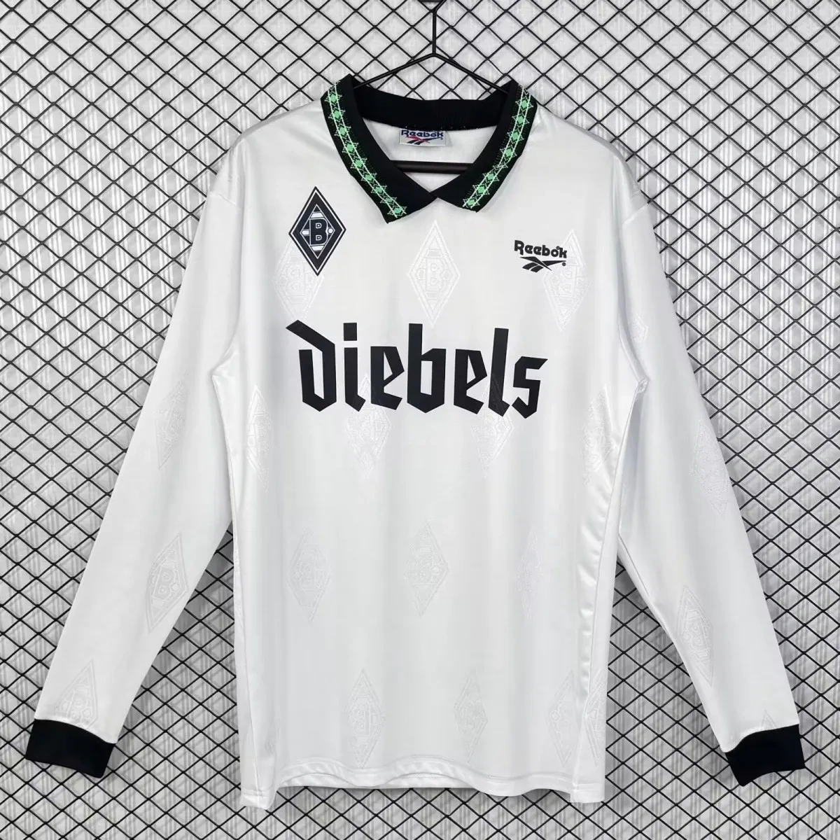 Camisa Borussia Mönchengladbach 1995/96 Home - Retrô - Manga Longa