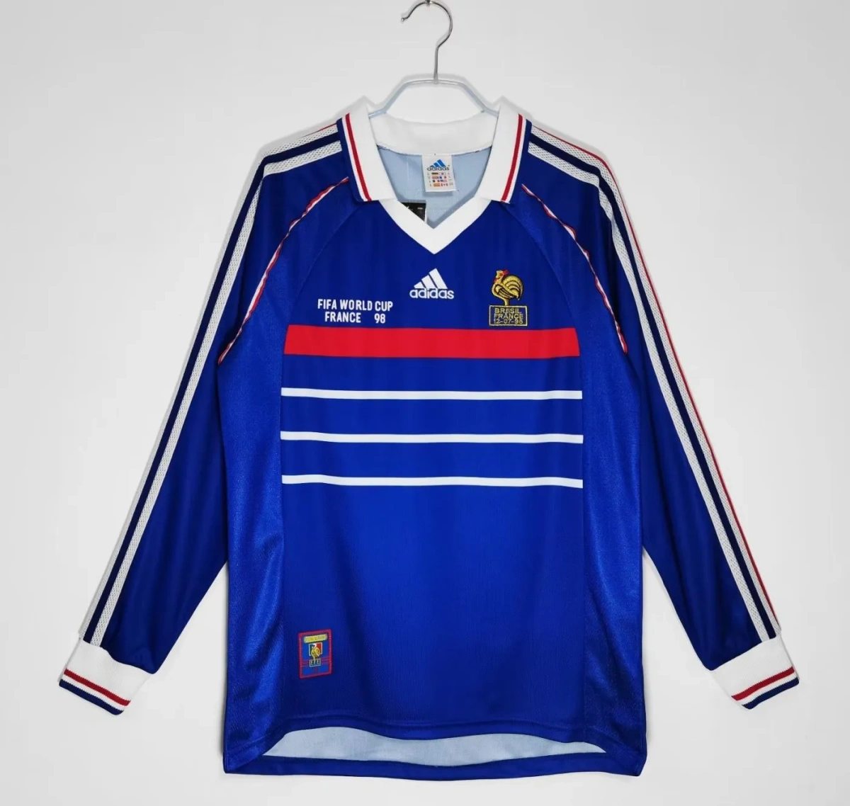 Camisa França 1998 Home - Retrô - Manga Longa