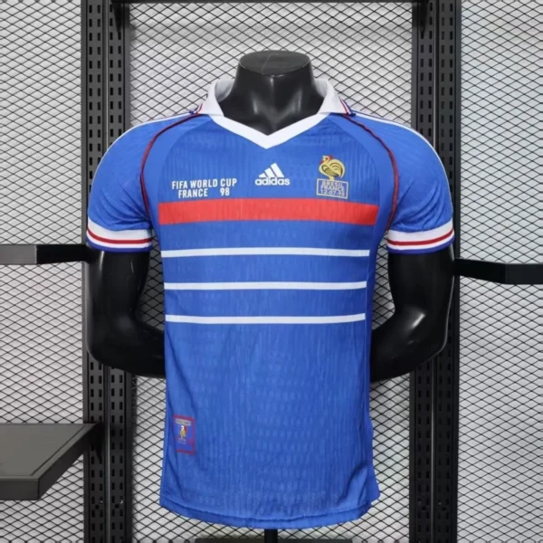 Camisa França 1998 Home - Retrô - Versão Jogador