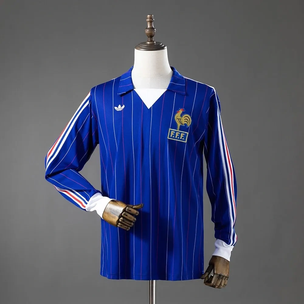 Camisa França 1980/82 Home - Retrô - Manga Longa