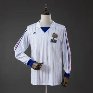 Camisa França 1980/82 Away - Retrô - Manga Longa