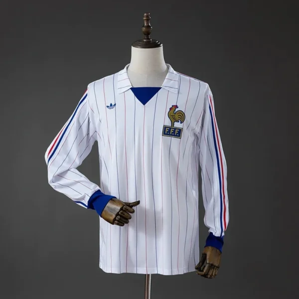 Camisa França 1980/82 Away - Retrô - Manga Longa