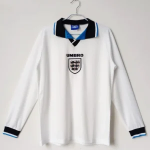 Camisa Inglaterra 1995/96 Home - Retrô - Manga Longa