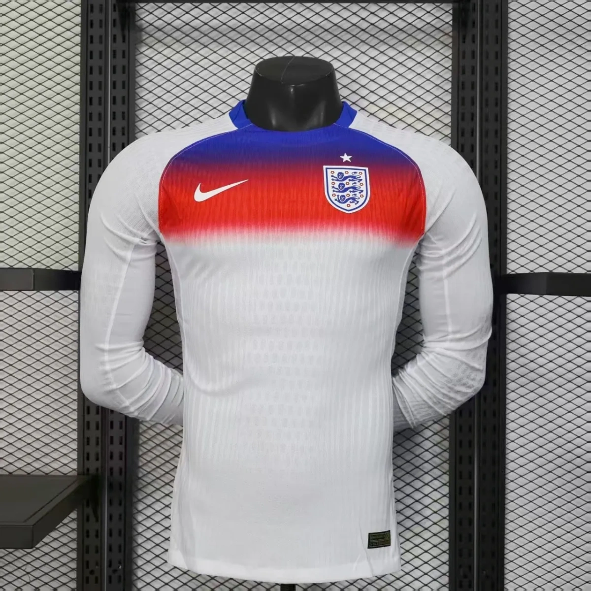Camisa Inglaterra 2025 Home - Versão Jogador - Manga Longa