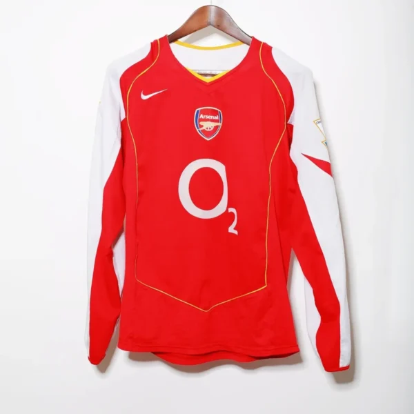 Camisa Arsenal 2004/05 Home - Retrô - Manga Longa