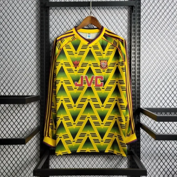 Camisa Arsenal 1991/93 Away - Retrô - Manga Longa