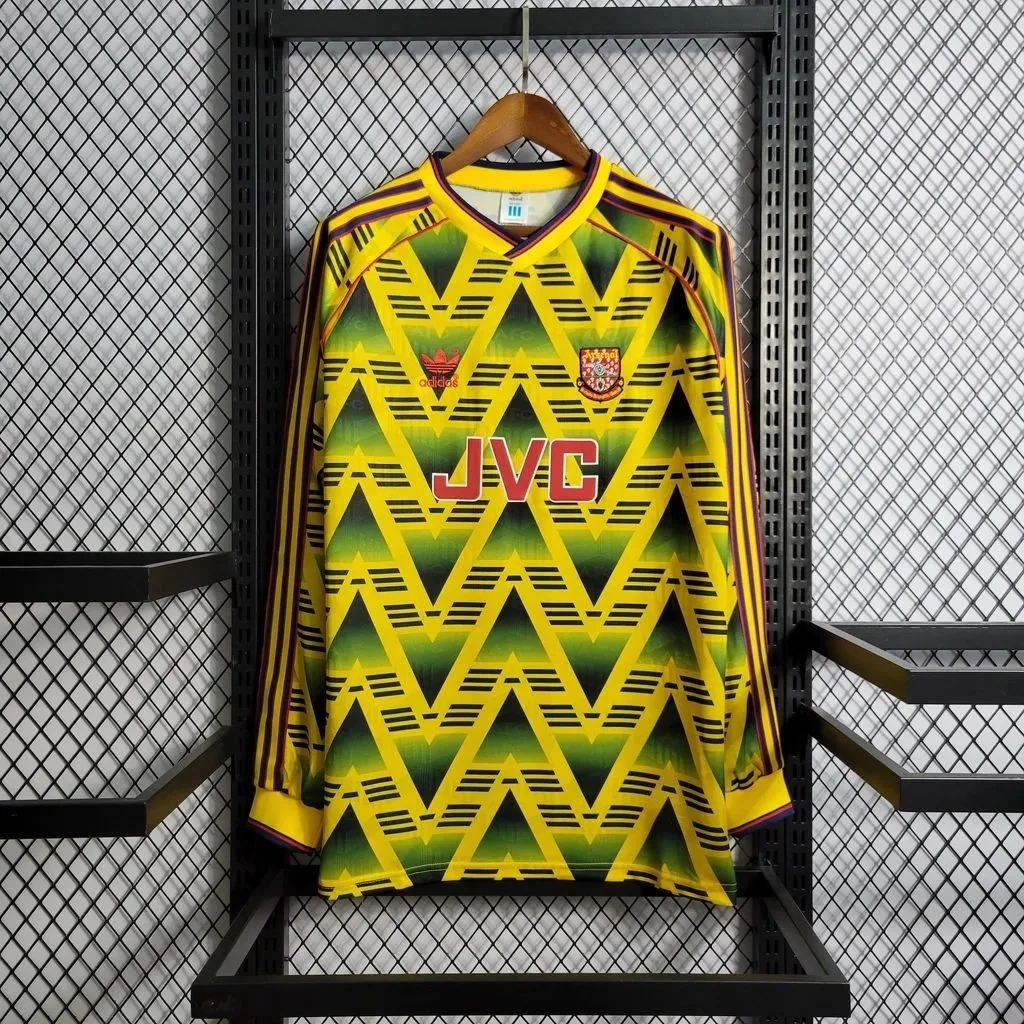 Camisa Arsenal 1991/93 Away - Retrô - Manga Longa