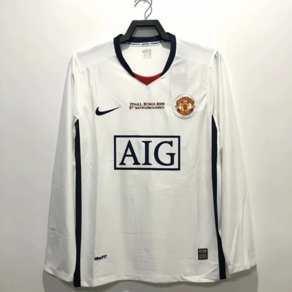Camisa Manchester United 2009 Away - Retrô - Manga Longa - Final Roma Final Roma