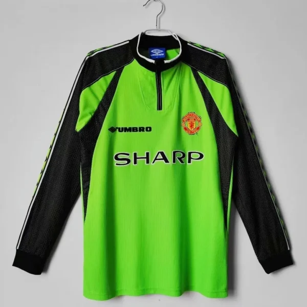 Camisa Manchester United 1998/99 - Retrô - Goleiro - Long Slevee Long Slevee