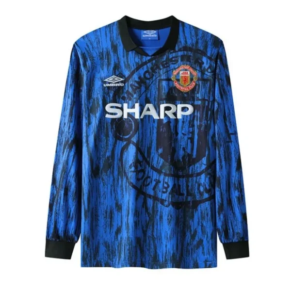Camisa Manchester United 1992/93 Away - Retrô - Manga Longa