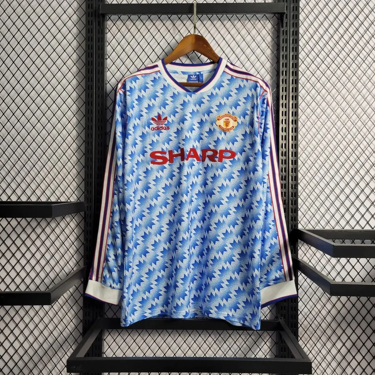 Camisa Manchester United 1990/92 Away - Retrô - Manga Longa