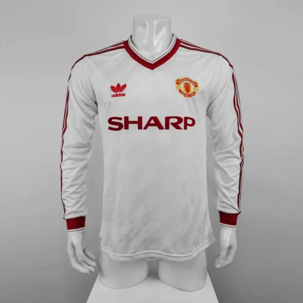 Camisa Manchester United 1986/88 Away - Retrô - Manga Longa