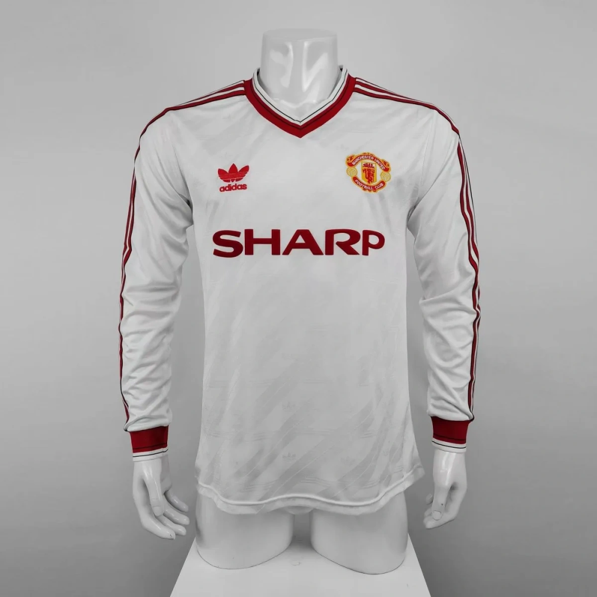 Camisa Manchester United 1986/88 Away - Retrô - Manga Longa