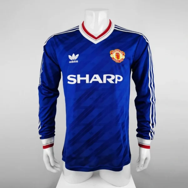 Camisa Manchester United 1986/88 Third - Retrô - Manga Longa
