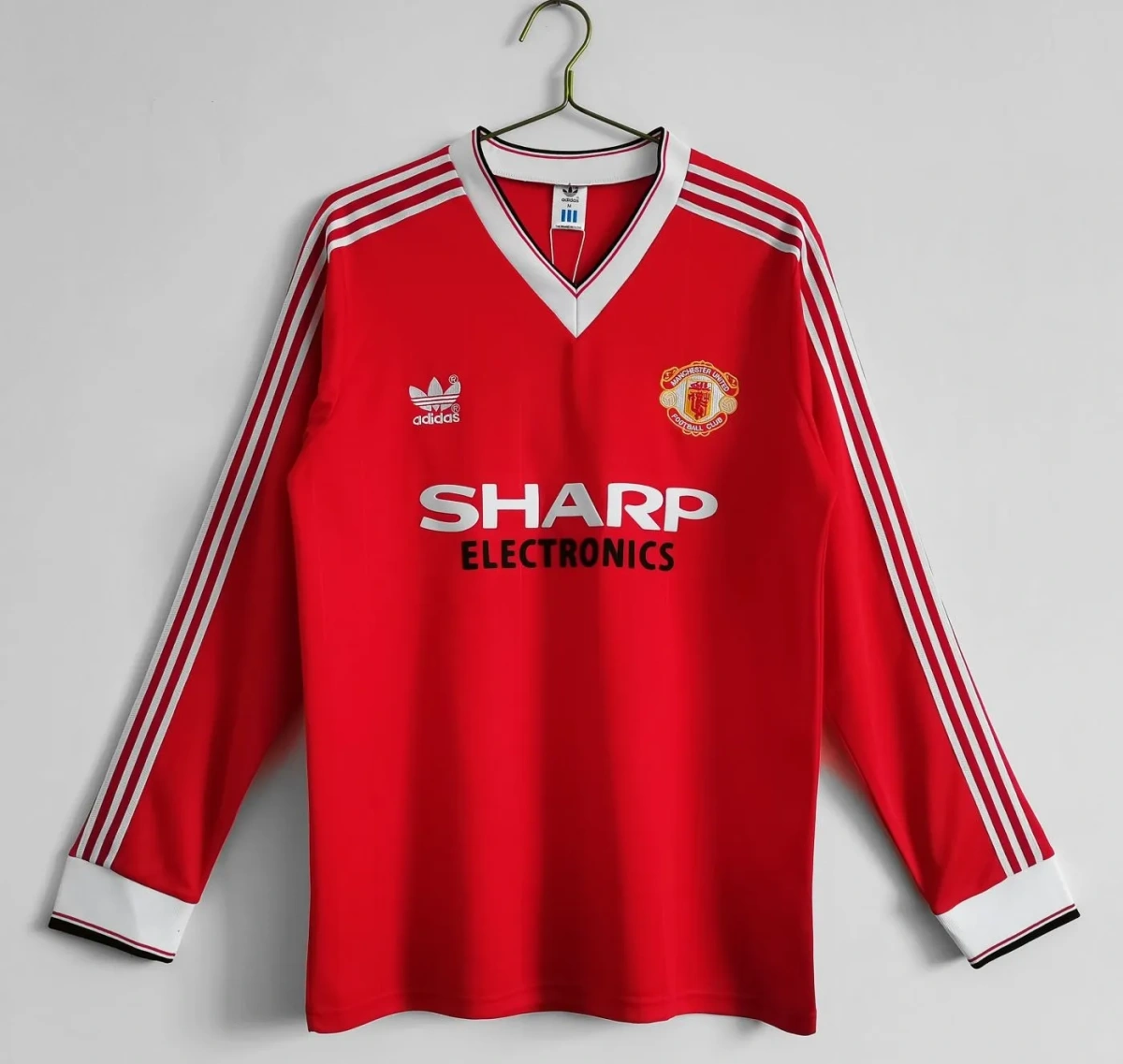 Camisa Manchester United 1982/84 Home - Retrô - Manga Longa