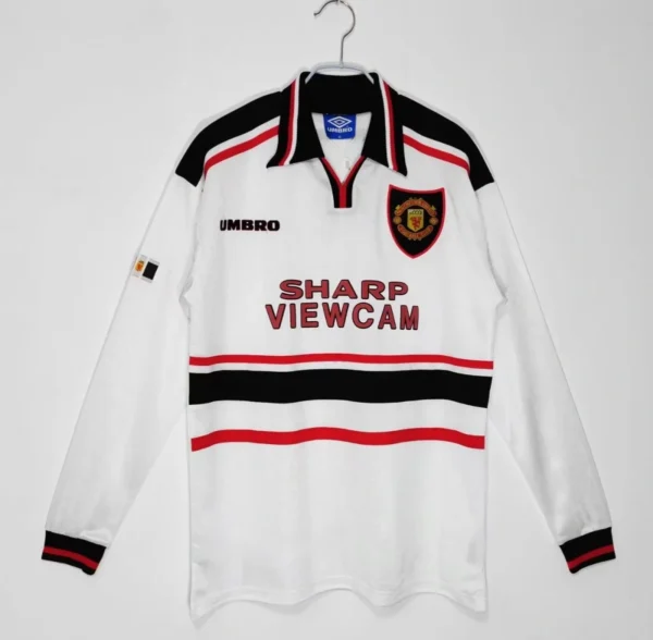 Camisa Manchester United 1997/99 Away - Retrô - Manga Longa