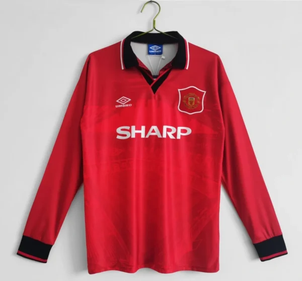 Camisa Manchester United 1994/96 Home - Retrô - Manga Longa