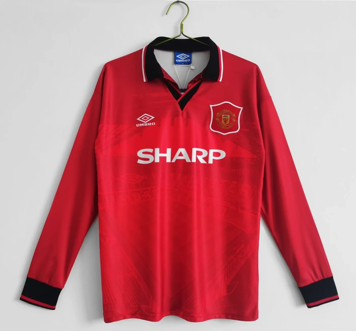 Camisa Manchester United 1994/96 Home - Retrô - Manga Longa