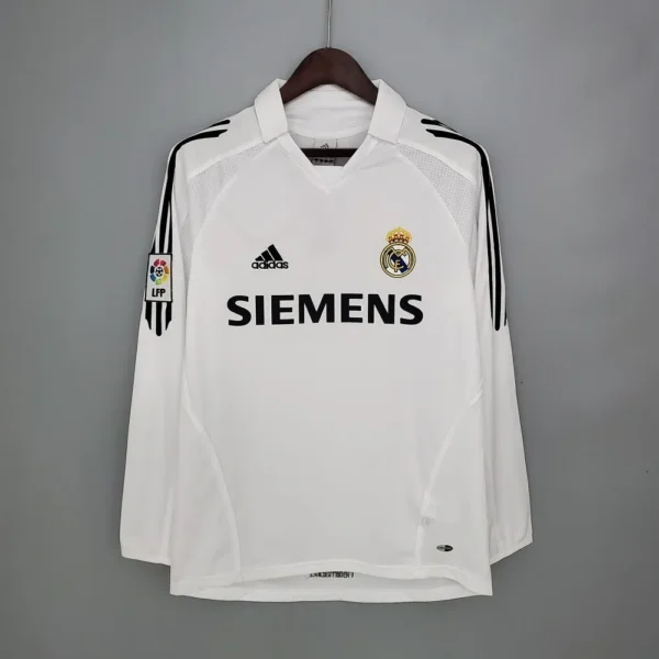 Camisa Real Madrid 2005/06 Home - Retrô - Manga Longa