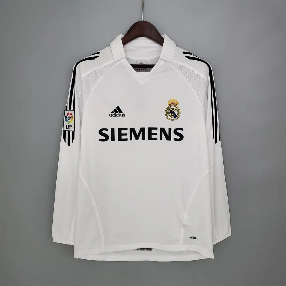 Camisa Real Madrid 2005/06 Home - Retrô - Manga Longa