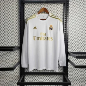 Camisa Real Madrid 2019/20 Home - Retrô - Manga Longa