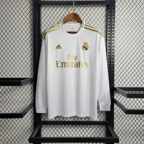Camisa Real Madrid 2019/20 Home - Retrô - Manga Longa