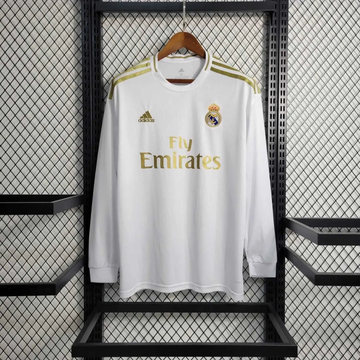 Camisa Real Madrid 2019/20 Home - Retrô - Manga Longa