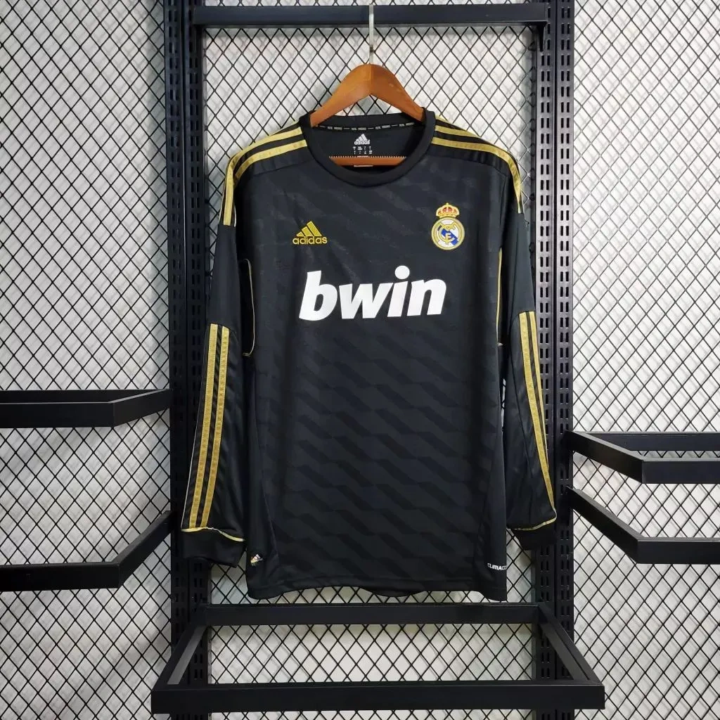 Camisa Real Madrid 2011/12 Away - Retrô - Manga Longa