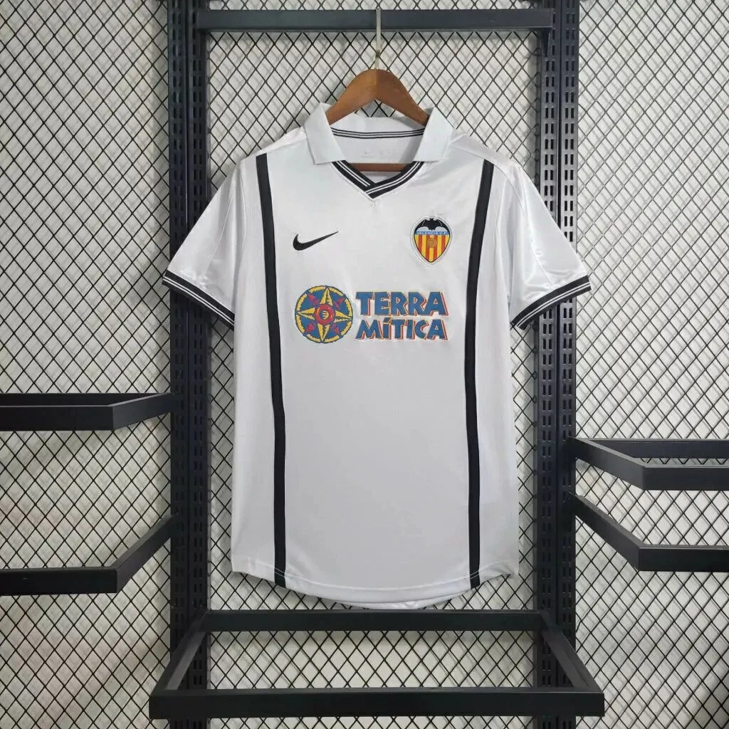 Camisa Valencia 2000/01 Home - Retrô