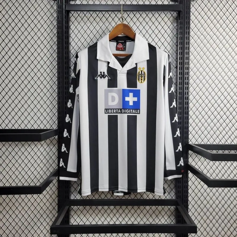 Camisa Juventus 1999/00 Home - Retrô - Manga Longa