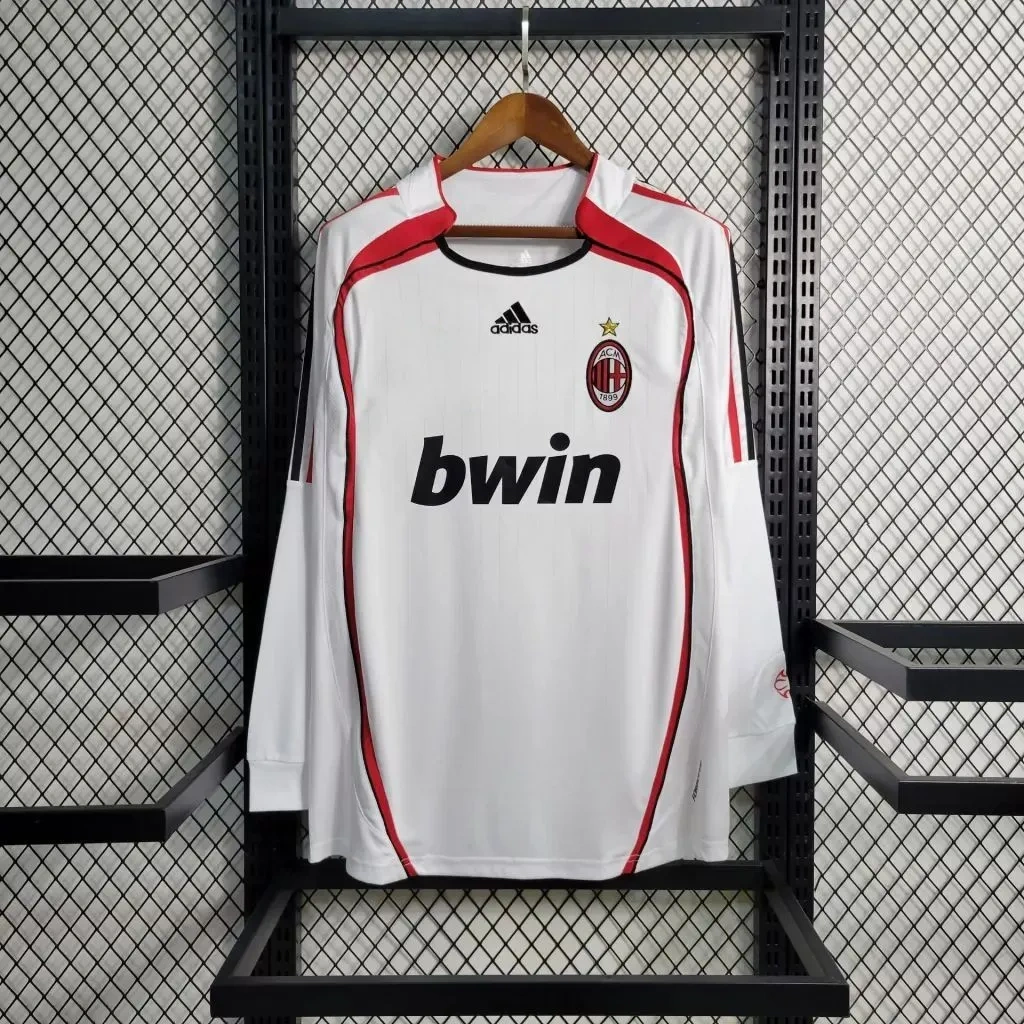 Camisa AC Milan 2006/07 Away - Retrô - Manga Longa