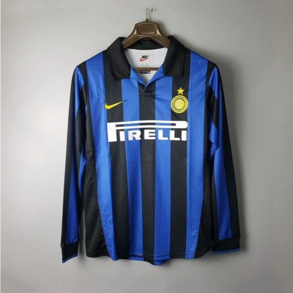 Camisa Inter de Milão 1998/99 Home - Retrô - Manga Longa
