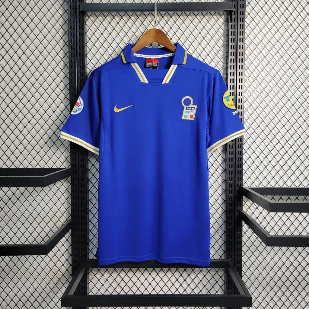 Camisa Itália 1996 Home - Retrô - Euro Euro