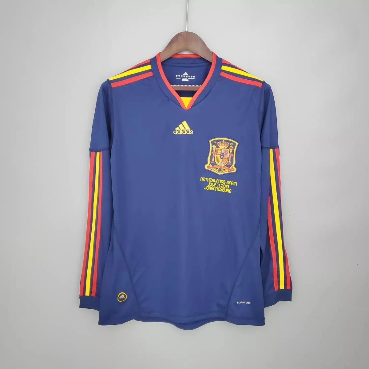 Camisa Espanha 2010 Away - Retrô - Manga Longa