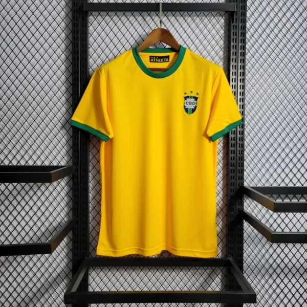 Camisa Brasil 1974 Home - Retrô - World Cup World Cup
