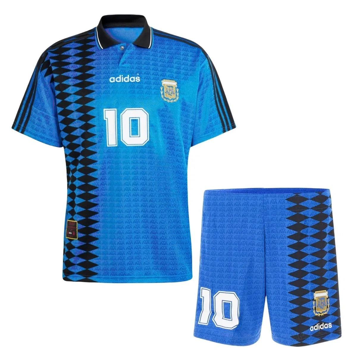 Kit Camisa + Short Argentina 1994/95 Away - Retrô