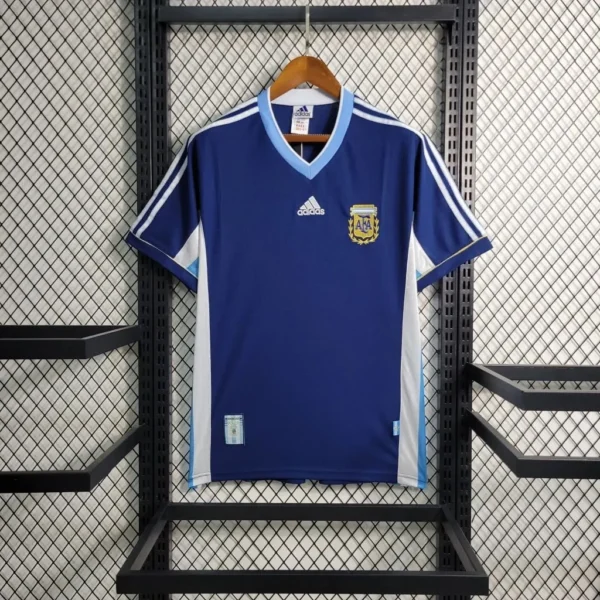 Camisa Argentina 1998 Away - Retrô - World Cup World Cup