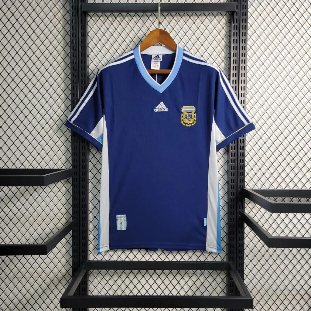 Camisa Argentina 1998 Away - Retrô - World Cup World Cup