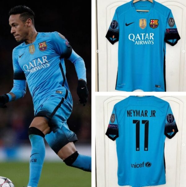 Camisa Barcelona 2015/16 Terceira - Retrô