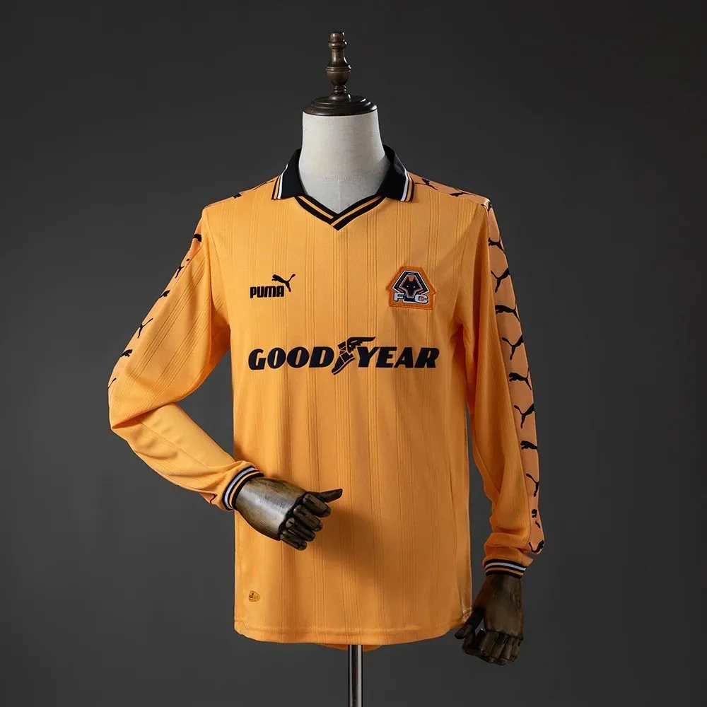 Camisa Wolverhampton 1998/99 Home - Retrô - Manga Longa