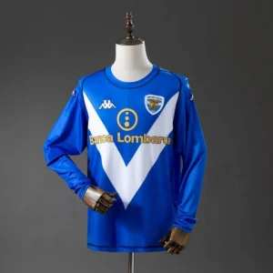 Camisa Brescia 2003/04 Home - Retrô - Manga Longa - Calcio Calcio