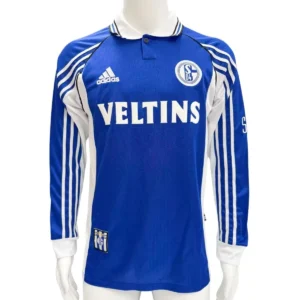 Camisa Schalke 04 1998/00 Home - Retrô - Manga Longa