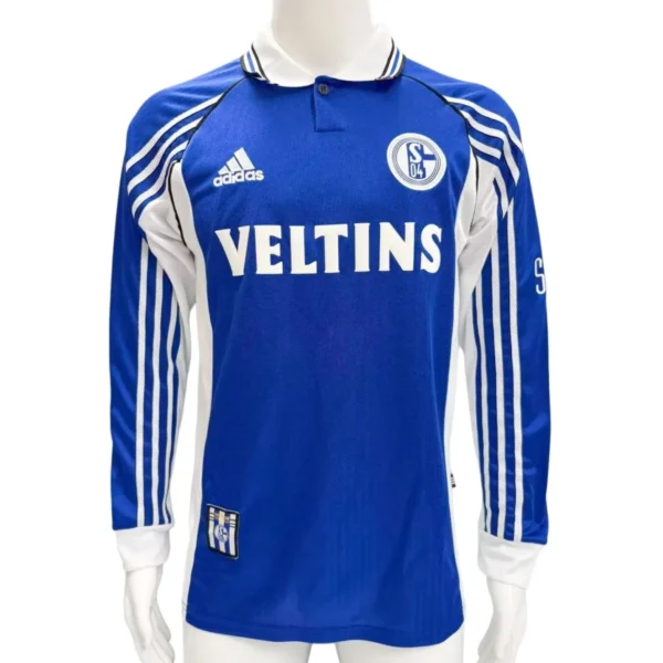 Camisa Schalke 04 1998/00 Home - Retrô - Manga Longa