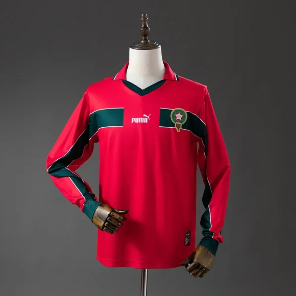 Camisa Marrocos 1998 Third - Retrô - Manga Longa