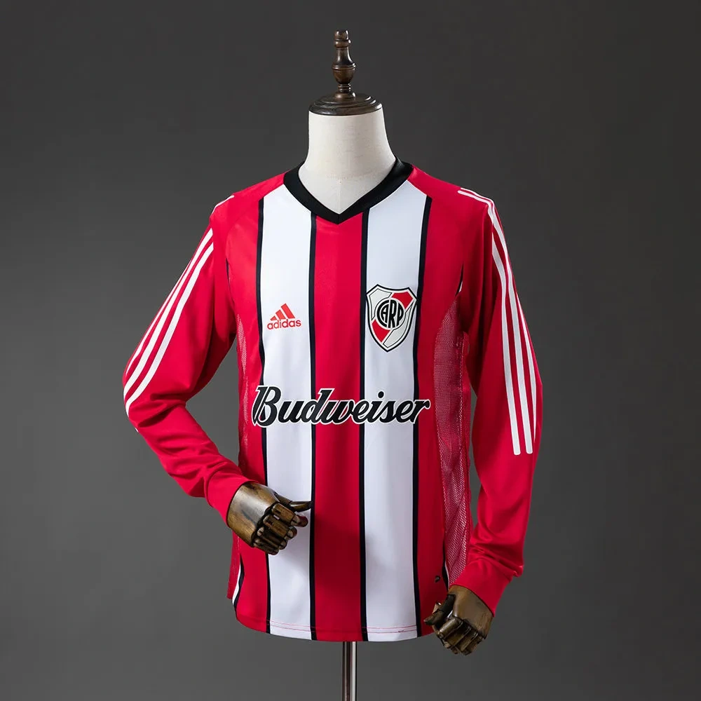 Camisa River Plate 2003/04 Away - Retrô - Manga Longa