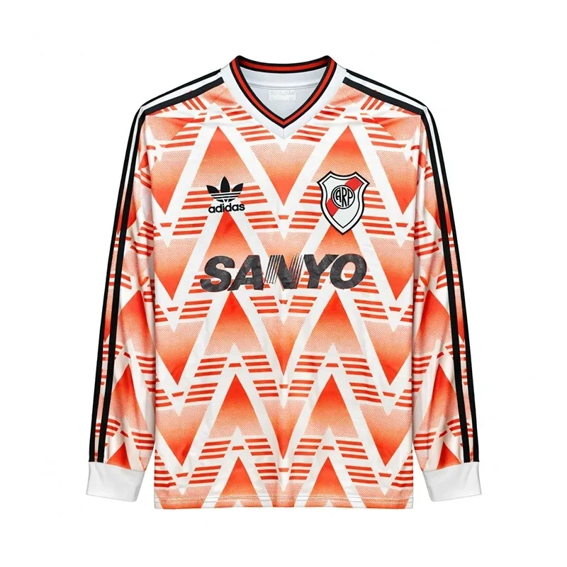 Camisa River Plate 1992/93 Away - Retrô - Manga Longa
