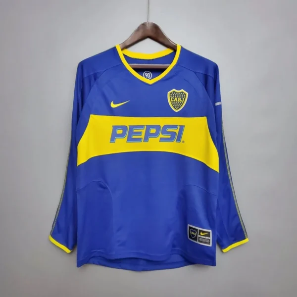 Camisa Boca Juniors 2003/04 Home - Retrô - Manga Longa