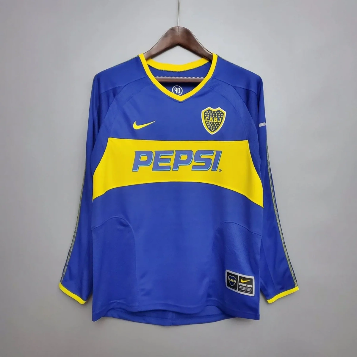 Camisa Boca Juniors 2003/04 Home - Retrô - Manga Longa
